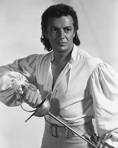 This is an image of 180338 Cornel Wilde Photograph & Poster