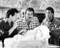 This is an image of Photograph & Poster of Three Men and a Baby 195044