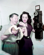 This is an image of Photograph & Poster of Elizabeth Taylor and Mickey Rooney 285338