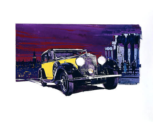 This is an image of Photograph & Poster of The Yellow-Rolls Royce 294897
