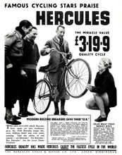 This is an image of Vintage Reproduction of Hercules Cycle 102215