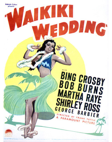 This is an image of Vintage Reproduction of Waikiki Wedding 296428