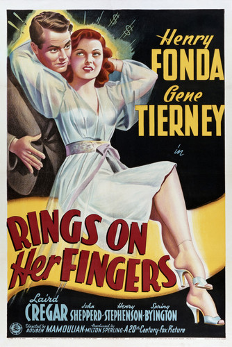 This is an image of Vintage Reproduction of Rings on Her Fingers 294969