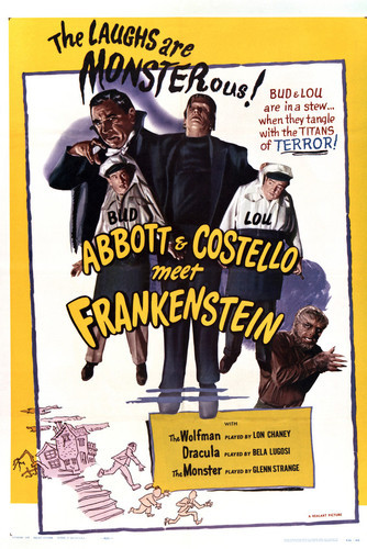 Frankenstein Abbott Costello vintage High Quality Metal Magnet 3 x 4 inches 9293