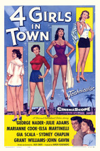 This is an image of Vintage Reproduction of 4 Girls in Town 295084