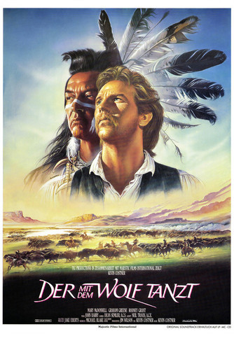 This is an image of Vintage Reproduction of Dances with Wolves 295185
