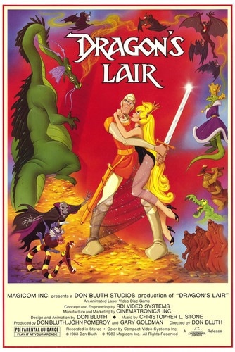 This is an image of Vintage Reproduction of Dragon's Lair 295330