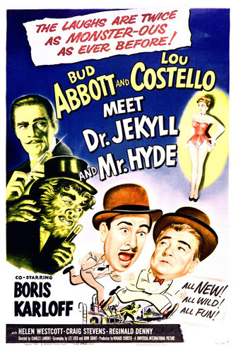 This is an image of Vintage Reproduction of Abbott & Costello Meet Dr Jekyll & Mr Hyde 296884