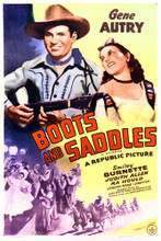 This is an image of Vintage Reproduction of Boots and Saddles 295184