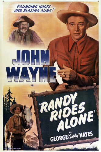 This is an image of Vintage Reproduction of Randy Rides Alone 295320