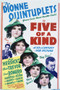 This is an image of Vintage Reproduction of Five of a Kind 296348