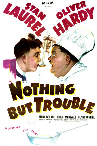 This is an image of Vintage Reproduction of Nothing but Trouble 296499