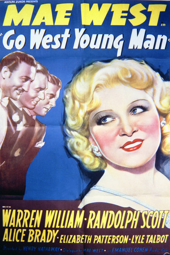 This is an image of Vintage Reproduction of Go West Young Man 297057