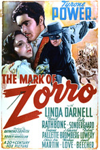 This is an image of Vintage Reproduction of The Mark of Zorro 297066