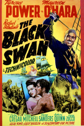 This is an image of Vintage Reproduction of The Black Swan 297119