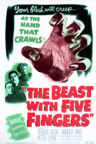 This is an image of Vintage Reproduction of The Beast with Five Fingers 297121