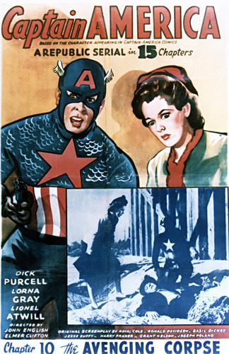 This is an image of Vintage Reproduction of Captain America 297700