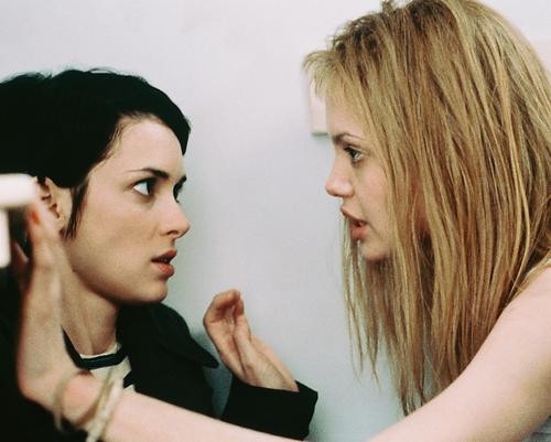 This is an image of 240597 Winona Ryder & Angelina Jolie Photograph & Poster