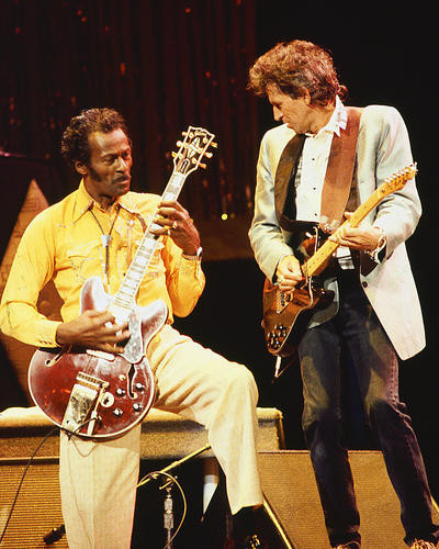 This is an image of 254267 Chuck Berry and Keith Richards Photograph & Poster