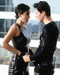 This is an image of 280927 Keanu Reeves as Neo and Carrie-Anne Moss as Trinity in The Matrix