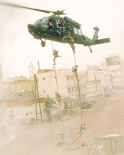 This is an image of 284023 Black Hawk Down Photograph & Poster