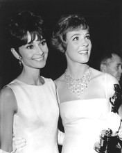This is an image of 191762 Audrey Hepburn and Julie Andrews Photograph & Poster
