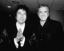 This is an image of 191865 Johnny Cash and Bob Dylan Photograph & Poster
