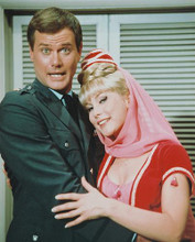 This is an image of 217591 Barbara Eden & Larry Hagman Photograph & Poster