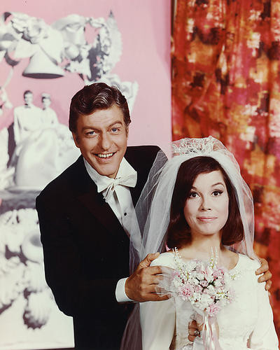 This is an image of 255145 Dick Van Dyke and Mary Tyler Moore Photograph & Poster