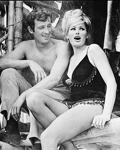 This is an image of 170099 Jean-Paul Belmondo & Ursula Andress Photograph & Poster