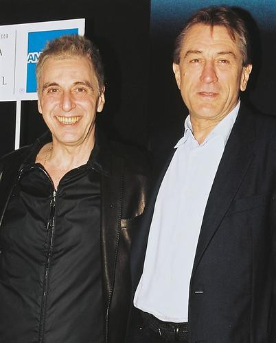 This is an image of 252871 Al Pacino & Robert De Niro Photograph & Poster