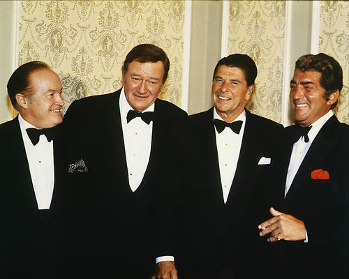 This is an image of 220255 John Wayne & Ronald Reagan Photograph & Poster
