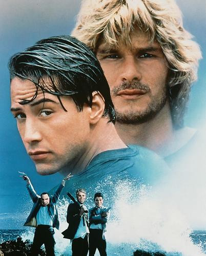 This is an image of 223670 Keanu Reeves & Patrick Swayze Photograph & Poster