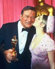 This is an image of 228023 John Wayne & Barbra Streisand Photograph & Poster