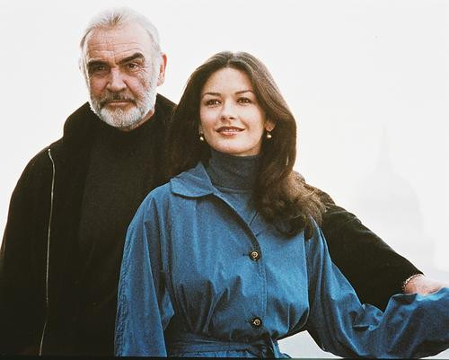 This is an image of 234975 Sean Connery & Catherine Zeta-Jones Photograph & Poster