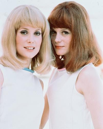 This is an image of 237533 Catherine Deneuve & Francoise Dorleac Photograph & Poster