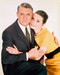 This is an image of 250241 Audrey Hepburn & Cary Grant Photograph & Poster