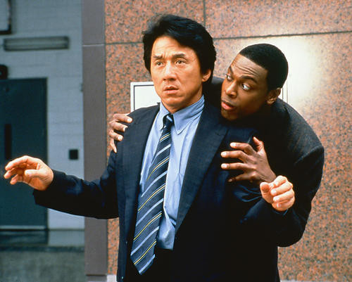 This is an image of 248548 Jackie Chan & Chris Tucker Photograph & Poster