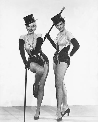 This is an image of 172571 Marilyn Monroe & Jane Russell Photograph & Poster