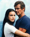 This is an image of 256003 Roger Moore and Caroline Bouquet Photograph & Poster