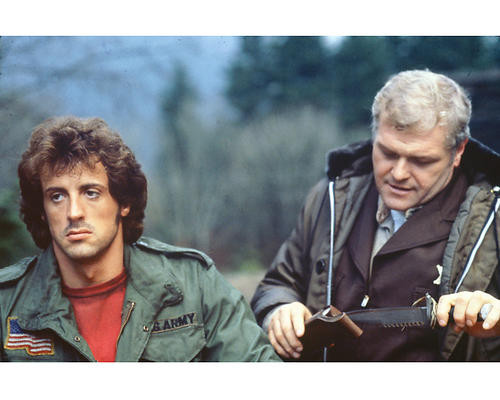 This is an image of 256067 Sylvester Stallone and Brian Dennehy Photograph & Poster