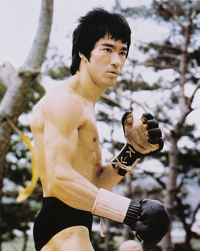This is an image of 218137 Bruce Lee Photograph & Poster