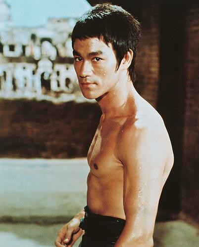 This is an image of 233662 Bruce Lee Photograph & Poster