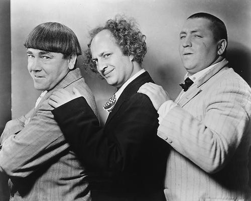 Three Stooges Larry Moe and Shep 8x10 Photo