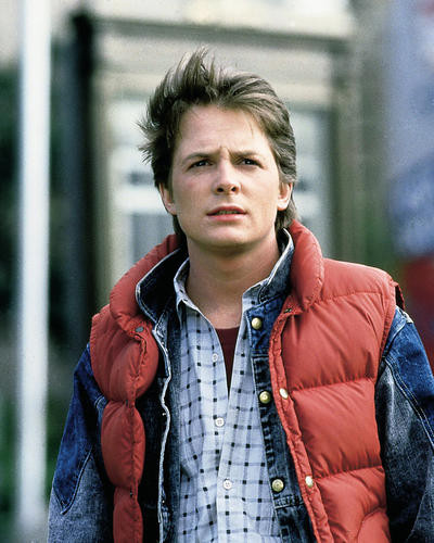This is an image of 283039 Michael J.Fox Photograph & Poster