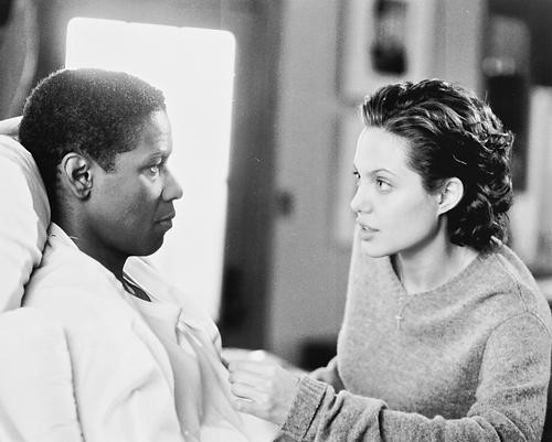This is an image of 169718 Angelina Jolie & Denzel Washington Photograph & Poster