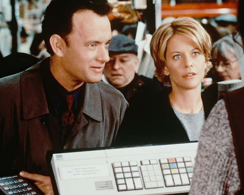This is an image of 235047 Tom Hanks & Meg Ryan Photograph & Poster
