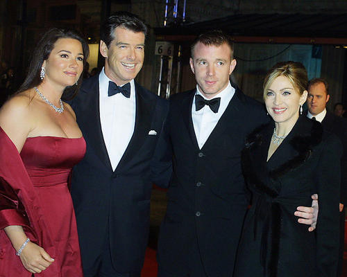 This is an image of 255055 Pierce Brosnan & Madonna Photograph & Poster