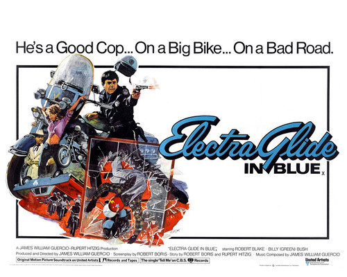 This is an image of Prints & Posters of Electra Glide in Blue 202874
