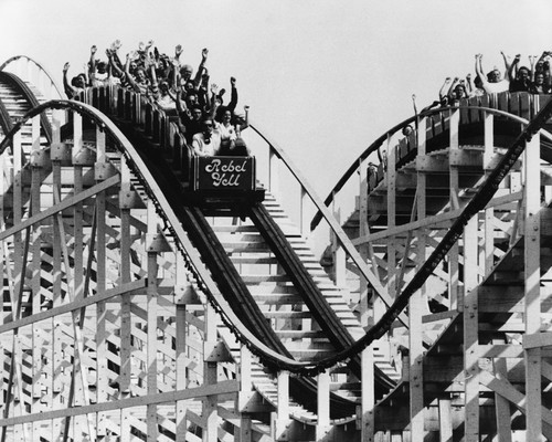 This is an image of Prints & Posters of Rollercoaster 105922